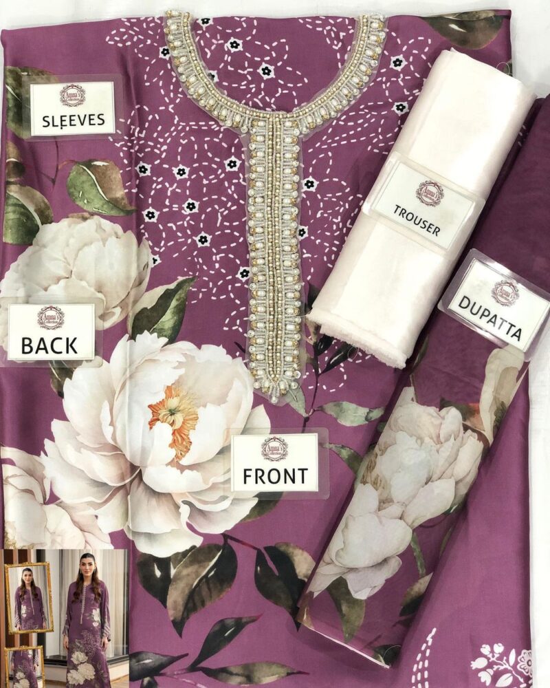 LULUSAR SOFT SILK DIGITAL PRINT WITH ADDA AC-104 - Image 5