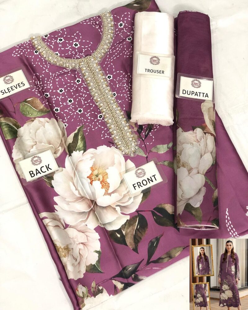 LULUSAR SOFT SILK DIGITAL PRINT WITH ADDA AC-104 - Image 3