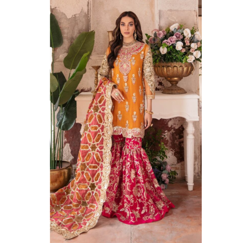 Aangan by Imrozia Unstitched 3 Piece Luxury Wedding Formal Collection AC-43