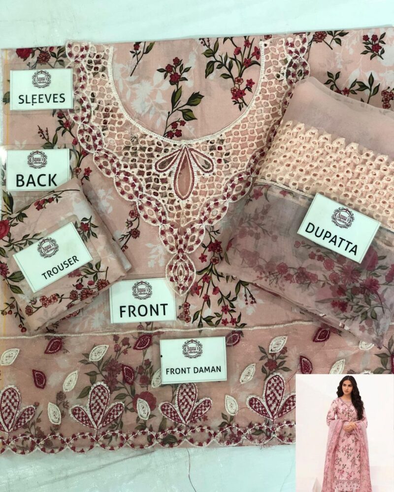 JAZMIN EMBROIDERED LAWN AC-118 - Image 2