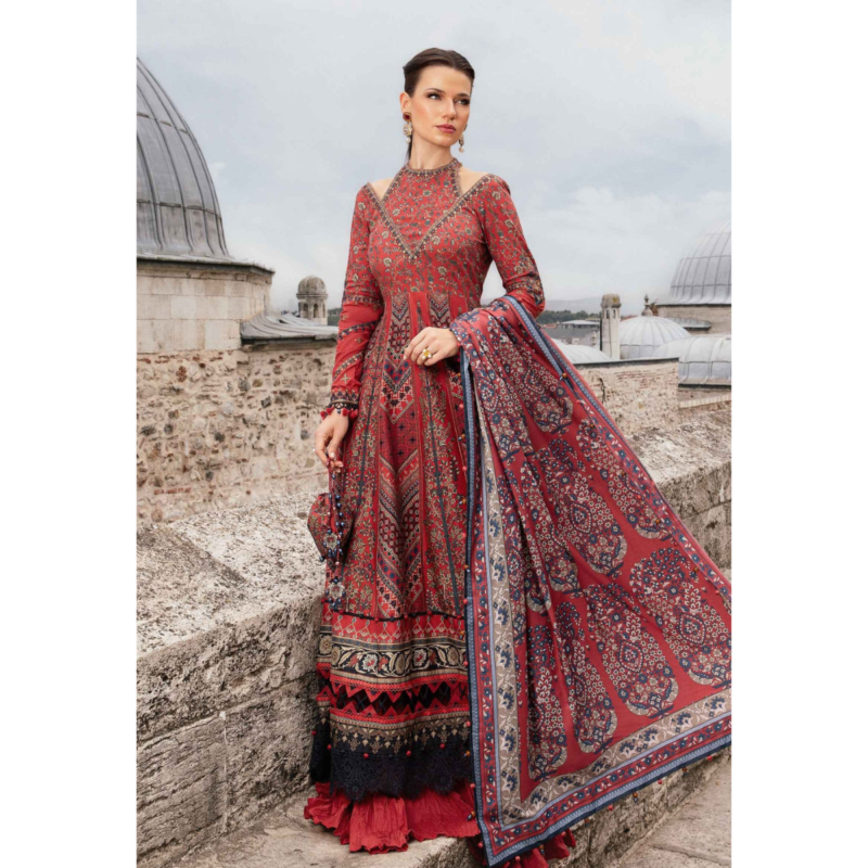 Maria B Embroidered Suit Unstitched 3 Piece AC-130