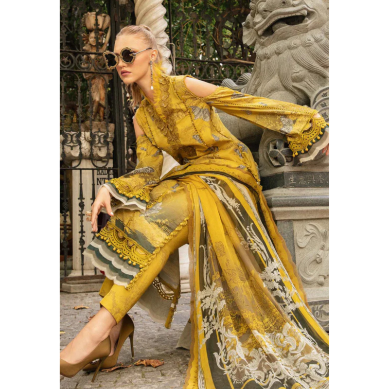 Maria B – M.Prints Cambric Suit AC-156 - Image 4