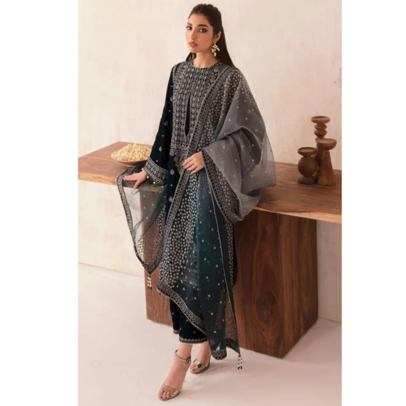 JAZMIN Embroidered Velvet Formal AC-174