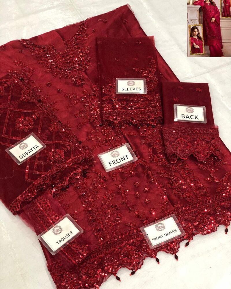 Elaine by Emaan Adeel Unstitched 3 Piece Luxury AC-175 - Image 6