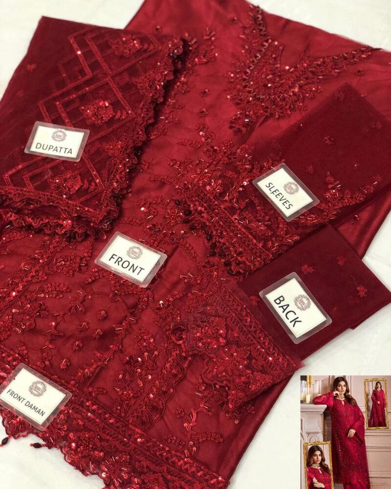 Elaine by Emaan Adeel Unstitched 3 Piece Luxury AC-175 - Image 5